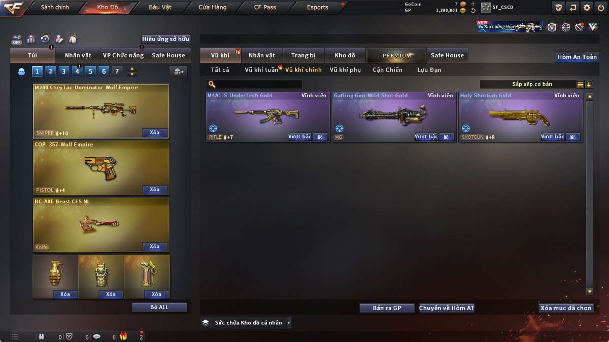 shop acc cf uy tin gia re
